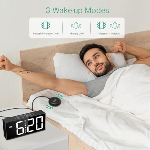 ORIA Vibrating Alarm Clock with Bed Shaker - $9.99 - Image 3
