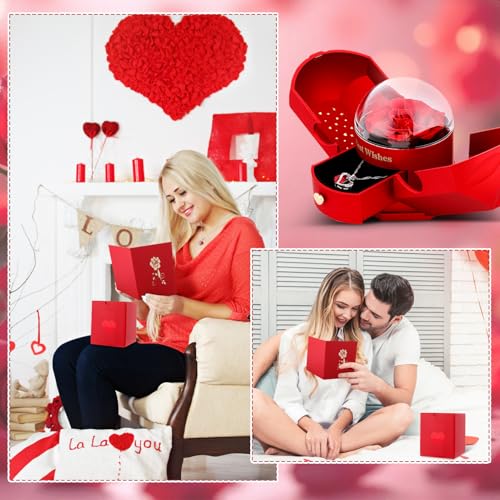 50% Off JATEBI Preserved Rose Gift Set with Necklace - Image 7