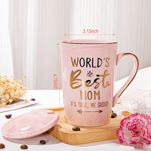 Save 23% on Pink Marble Mom Mug Gift Set with Card - Image 2