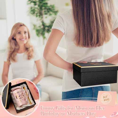 Save 23% on Pink Marble Mom Mug Gift Set with Card - Image 6