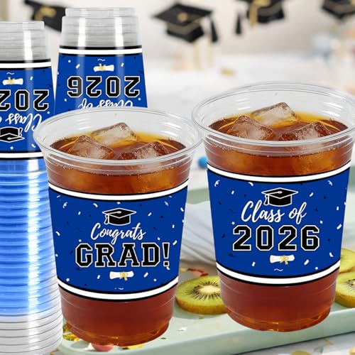 Save 15% on 50 Blue Graduation Cups for Class of 2026 - Image 2
