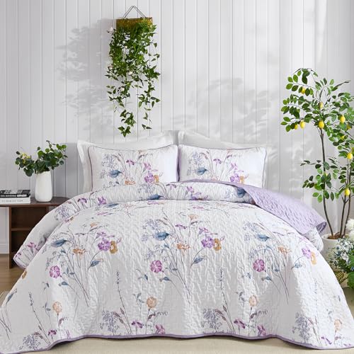 Save 57% on WONGS BEDDING King Size Floral Quilt Set - Image 2