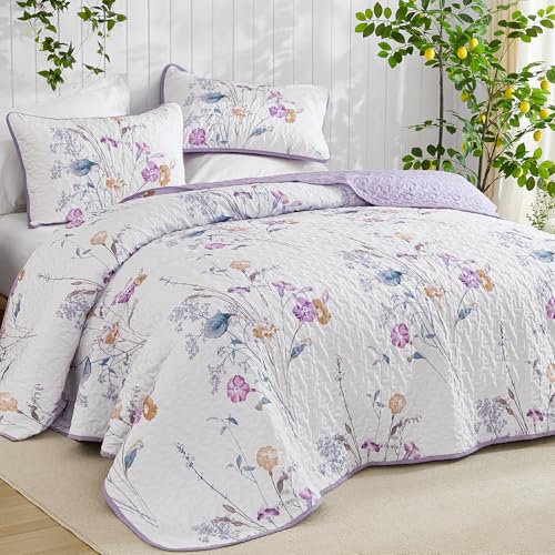 Save 57% on WONGS BEDDING King Size Floral Quilt Set - Image 3