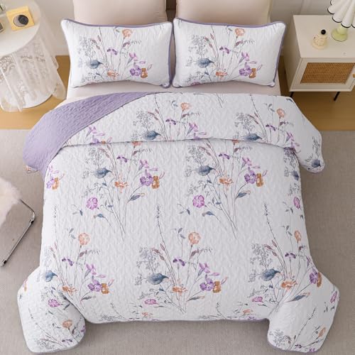 Save 57% on WONGS BEDDING King Size Floral Quilt Set - Image 4