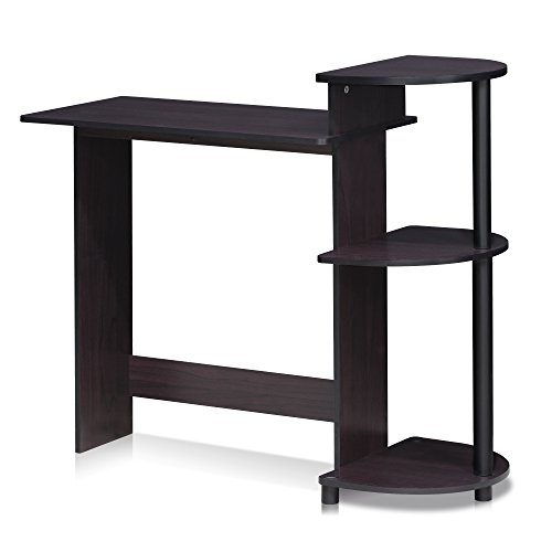 Save 51% on Furinno Compact Gaming Desk with Shelves - Image 1