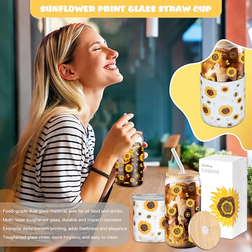 Sunflower Gift Basket for Women - Self Care Package - Image 2