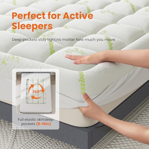 DUMOS Queen Cooling Mattress Topper - Price Drop to $24.98 - Image 4