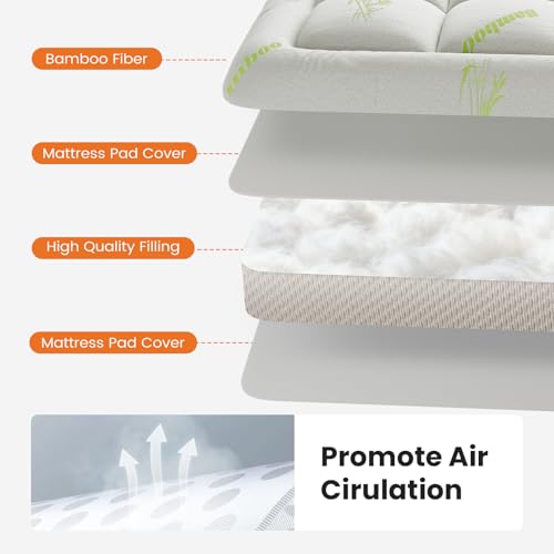 DUMOS Queen Cooling Mattress Topper - Price Drop to $24.98 - Image 6