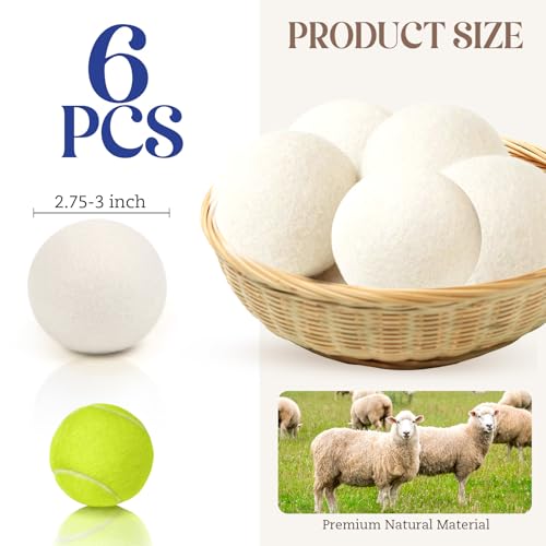Save 29% on YONSEN Wool Dryer Balls (Pack of 6) - Image 2