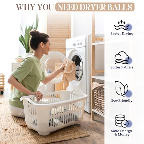 Save 29% on YONSEN Wool Dryer Balls (Pack of 6) - Image 4