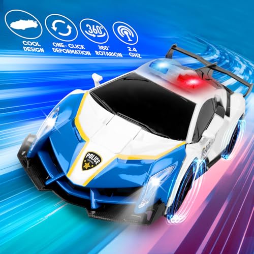 50% Off Transforming Police RC Car Toy for Kids Ages 4-6 - Image 6