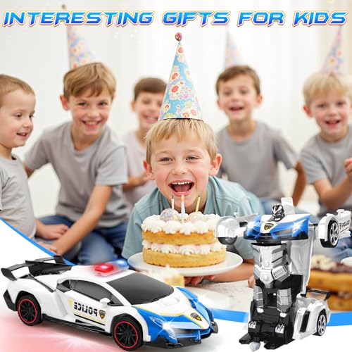 50% Off Transforming Police RC Car Toy for Kids Ages 4-6 - Image 7
