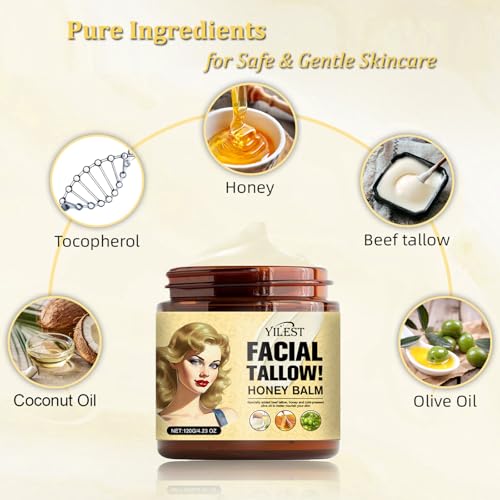 Vivipop Tallow & Honey Balm - Natural Face & Body Moisturizer - Image 2