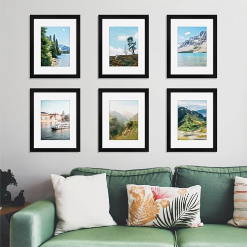 4-Pack Black Picture Frames for Wall or Tabletop Display - Image 2