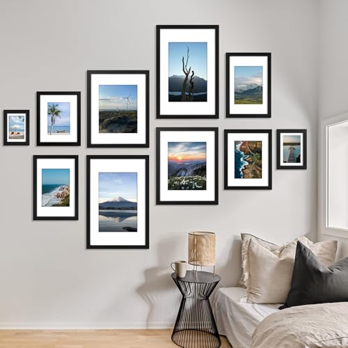 4-Pack Black Picture Frames for Wall or Tabletop Display - Image 6