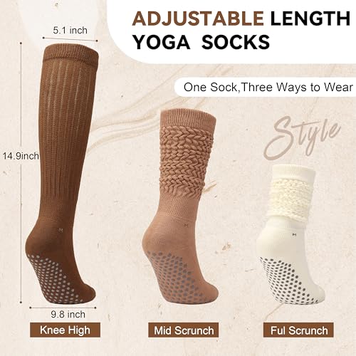 50% Off 3-Pack Pilates Grip Socks with Non-Slip Dots - Image 4