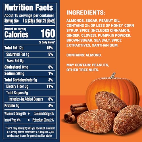 PLANTERS Pumpkin Spice Almonds - Seasonal Snack Deal - Image 2