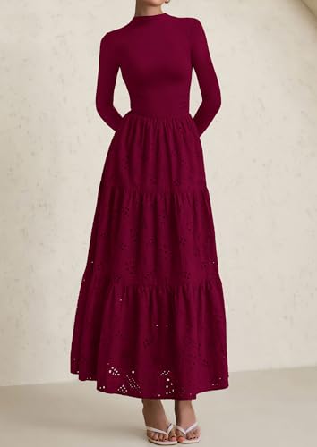 Save 70% on PRETTYGARDEN Women's Elegant Long Sleeve Maxi Dress - Image 4