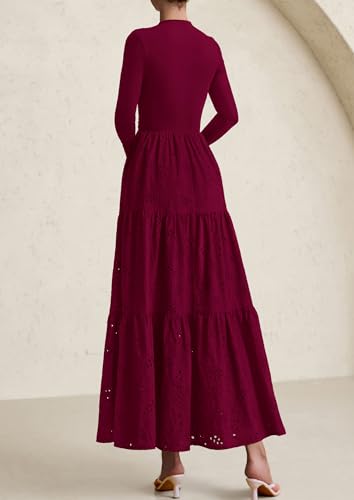 Save 70% on PRETTYGARDEN Women's Elegant Long Sleeve Maxi Dress - Image 5