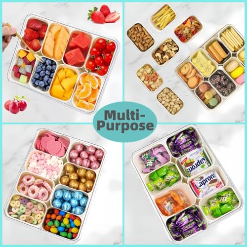 Snackle Box Container with 8 Compartments & 6 Forks - $13.99 - Image 6