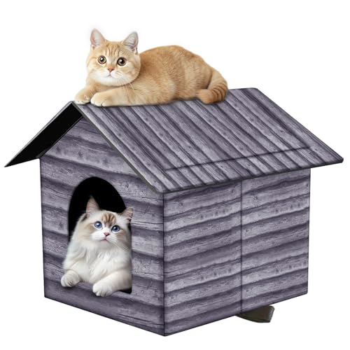 50% Off Waterproof Outdoor Cat House - Large Shelter - Image 1