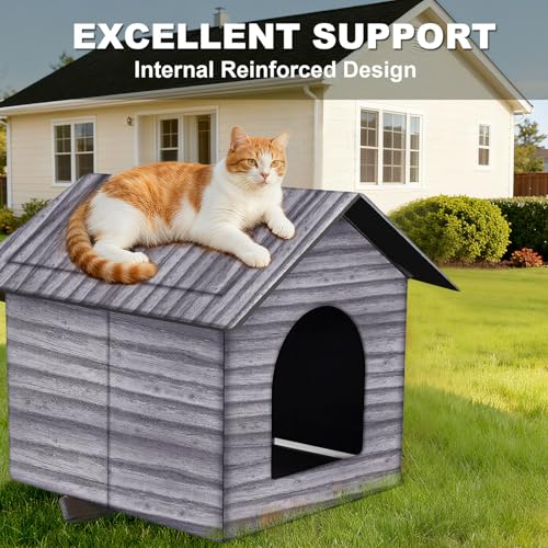 50% Off Waterproof Outdoor Cat House - Large Shelter - Image 2