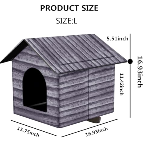 50% Off Waterproof Outdoor Cat House - Large Shelter - Image 6