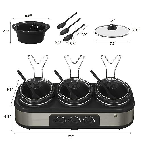 Save 49% on Sunvivi Triple Slow Cooker Buffet Server - Image 6