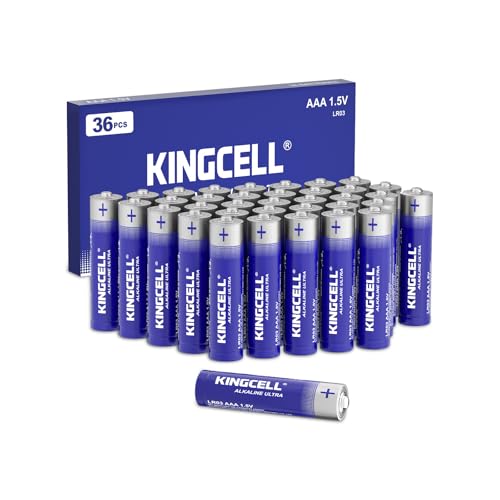 Save on KINGCELL AAA Batteries 36 Pack with 10-Year Shelf Life