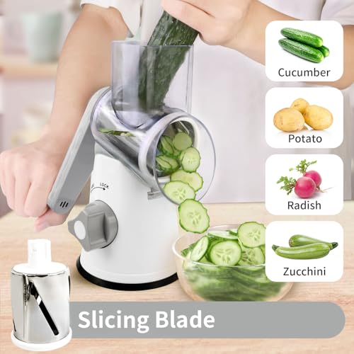 20% Off REDPANT Rotary Cheese Grater with 3 Blades - Image 3