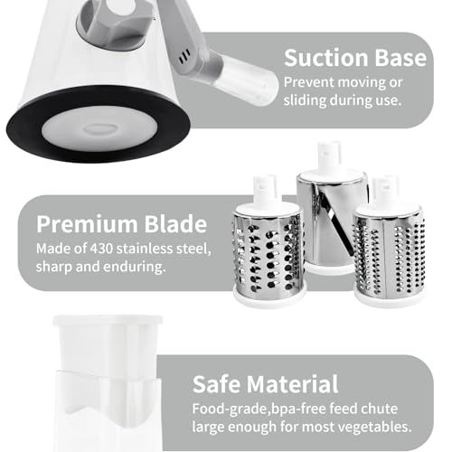 20% Off REDPANT Rotary Cheese Grater with 3 Blades - Image 5