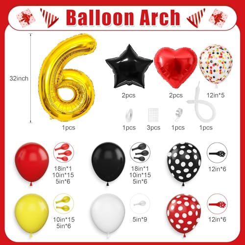 Save on 6th Birthday Balloon Arch Kit - Cartoon Party Decorations - Image 2