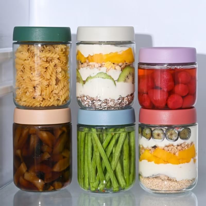 Save 23% on Artcochan 6-Pack Glass Overnight Oats Jars - Image 6