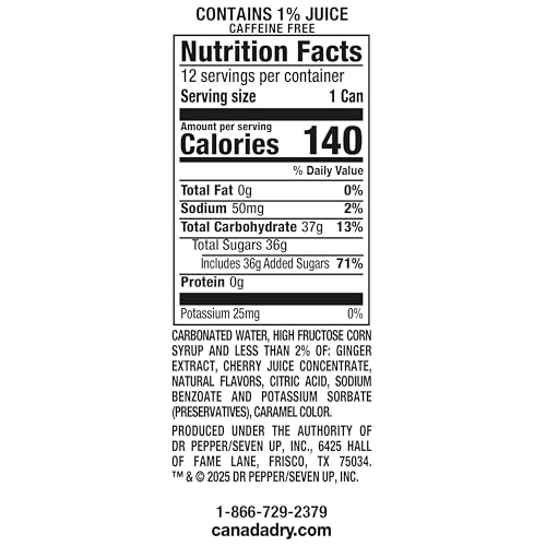 Price Drop on Canada Dry Cherry Gingerale 12-Pack - Image 2