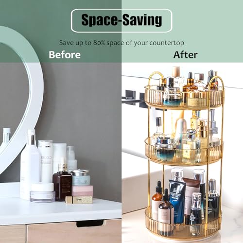 Save $4 on a 3-Tier Rotating Makeup Organizer for Vanity - Image 4