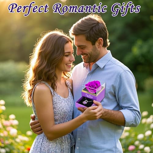 Save 31% on Preserved Rose Gift with Necklace for Women - Image 5