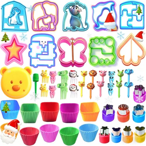 50% Off IELEK Sandwich & Fruit Cutters Set - Fun Lunchbox Tool