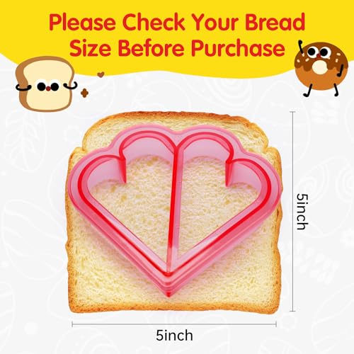 50% Off IELEK Sandwich & Fruit Cutters Set - Fun Lunchbox Tool - Image 4