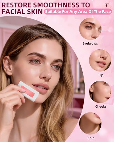 50% Off 48-Piece Facial Wax Strips Kit with Calming Wipes - Image 6