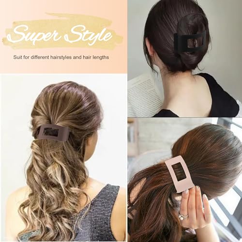 6-Pack Matte Brown Hair Claw Clips for Thick Hair - Price Drop - Image 5