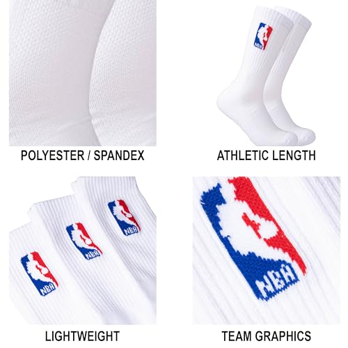 Save 33% on Ultra Game NBA Athletic Crew Socks - 6 Pack - Image 4