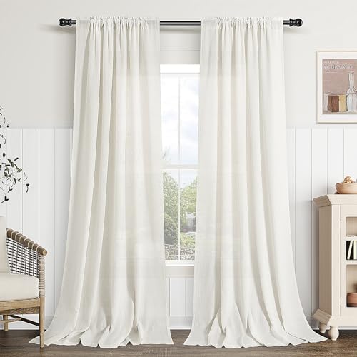 35% Off Guken Natural Linen Curtains - 2 Panel Set