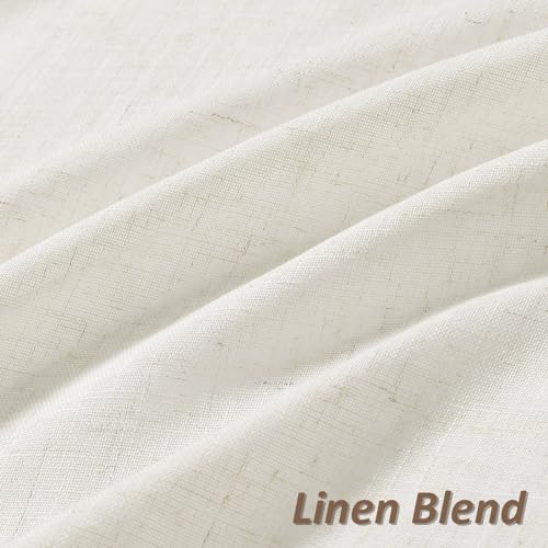 35% Off Guken Natural Linen Curtains - 2 Panel Set - Image 2