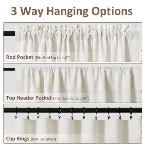 35% Off Guken Natural Linen Curtains - 2 Panel Set - Image 6