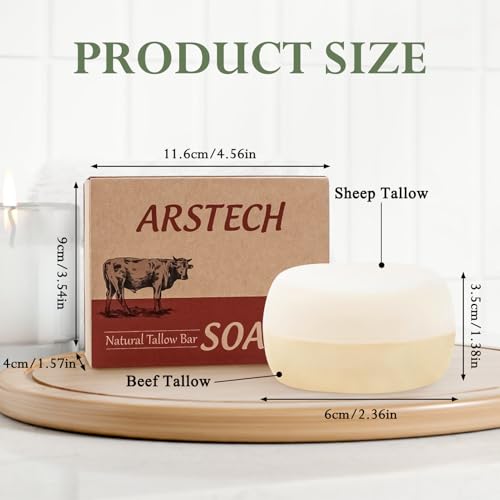 Save 20% on Natural Grass-Fed Beef Tallow Soap Bar - Image 2