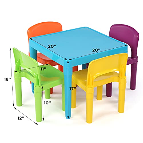 Save $15 on Humble Crew Kids Table & 4 Chair Set - Aqua Blue - Image 3