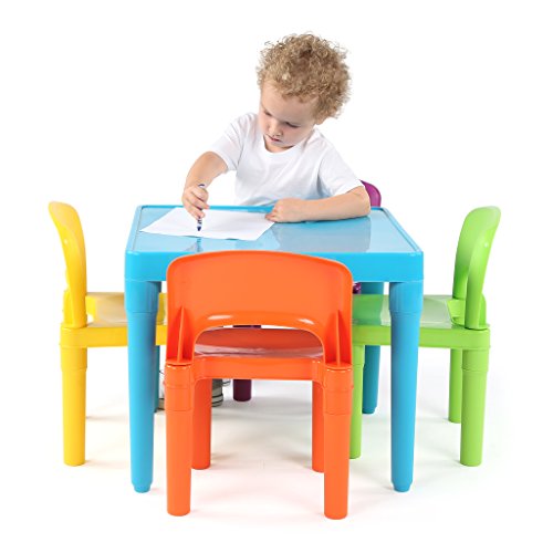 Save $15 on Humble Crew Kids Table & 4 Chair Set - Aqua Blue - Image 4