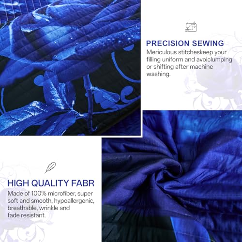 Save 49% on Xruibed King Size Rose Floral Quilt Set - Image 4