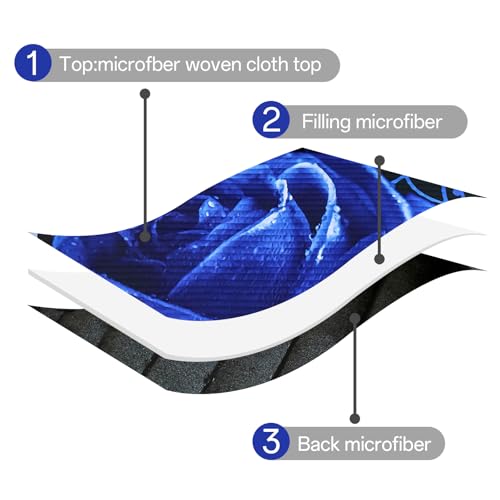 Save 49% on Xruibed King Size Rose Floral Quilt Set - Image 5