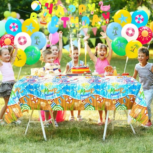 50% Off Summer Beach Party Decorations Kit with Banner & Balloons - Image 4